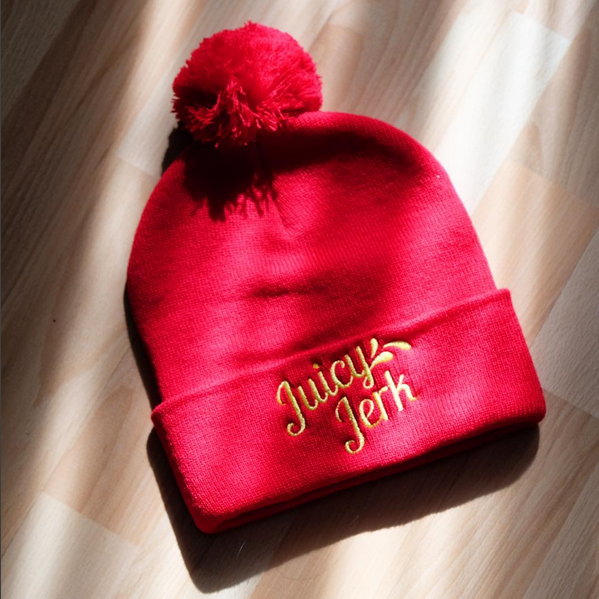 Juicy Jerk winter hat by Patois Toronto.